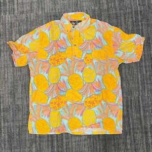 Chubbies Vibrant Pineapple Print Men's Shirt